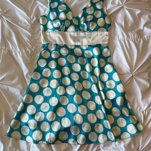 A. Byer | Dresses | I Love Lucy Dress Or Blue White Polka Dot | Poshmark